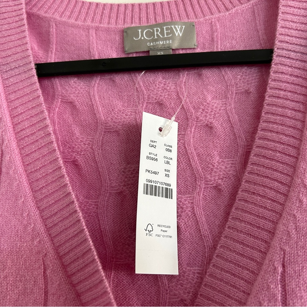 J Crew Cashmere cropped cable-knit sweater-vest - Picture 5 of 5